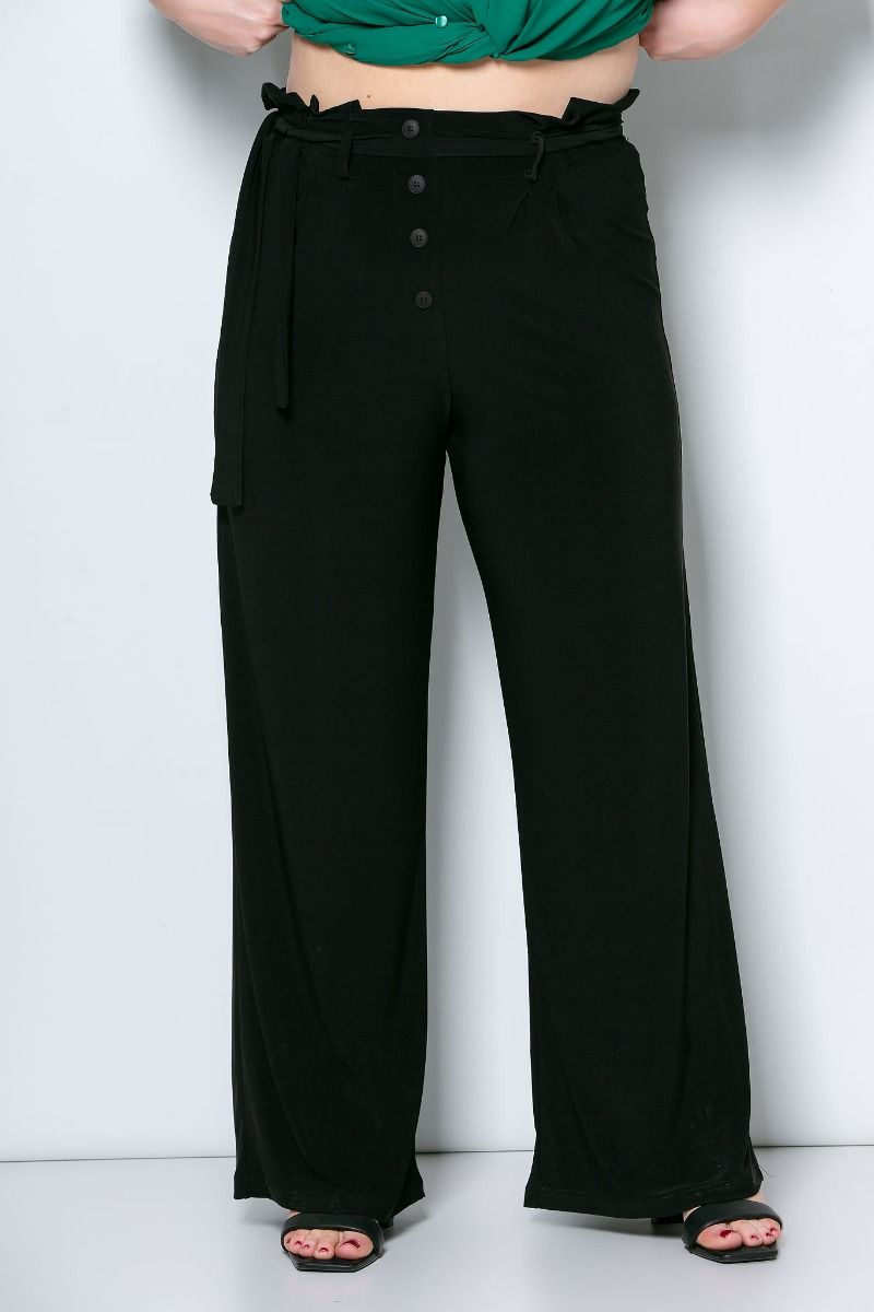 Pants with belt and decorative buttons code 471474