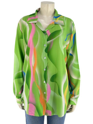 Women's shirt with pattern and long sleeve code 90999
