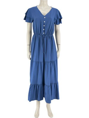 Monochrome dress with ruffles code A2957