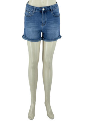 Jeans shorts elastic female code A6323