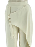 Παντελόνι ψηλόμεσο φάκελος με λάστιχο κωδ. 33439 μπροστινή όψη- πάγου