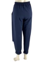 Παντελόνι ψηλόμεσο φάκελος με λάστιχο κωδ. 33439 πίσω όψη- μπλε