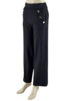 Παντελόνα τζιν με λάστιχο και διακοσμητικά κουμπάκια κωδ. 23059 πλαϊνή όψη