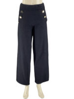 Παντελόνα τζιν με λάστιχο και διακοσμητικά κουμπάκια κωδ. 23059 μπροστινή όψη