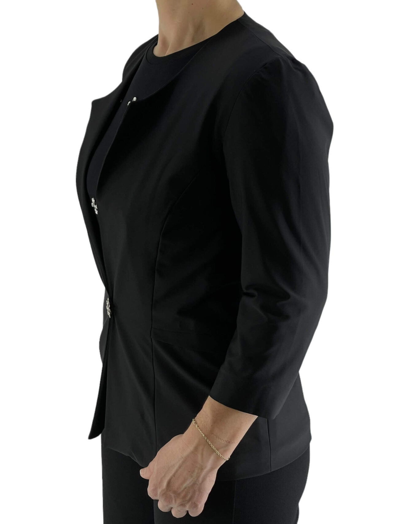 Σακάκι γυναικείο μονόκουμπο χωρίς πέτο γιακά