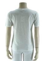 T-shirt μονόχρωμο με στάμπα-λευκό