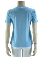 T-shirt μονόχρωμο με στάμπα-σιέλ