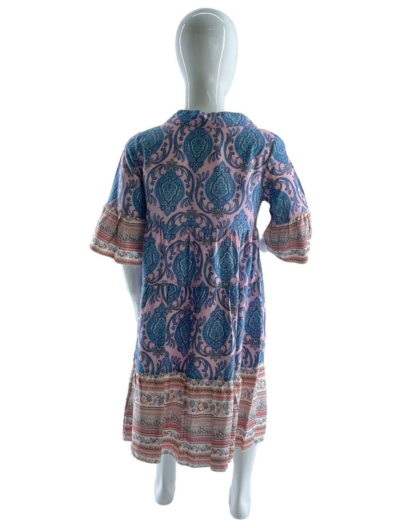 Φόρεμα boho με ημίκοντο μανίκι