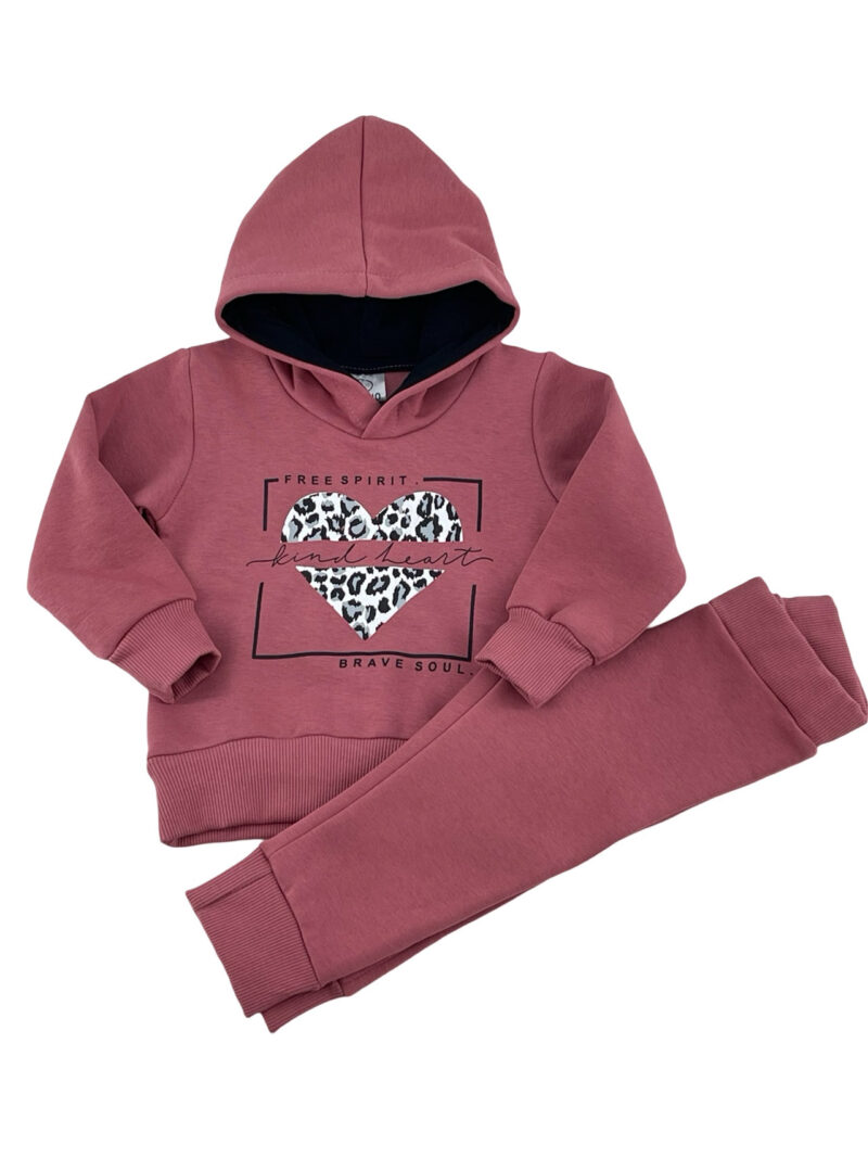 Σετ φόρμα με κουκούλα και στάμπα κωδ. 224174