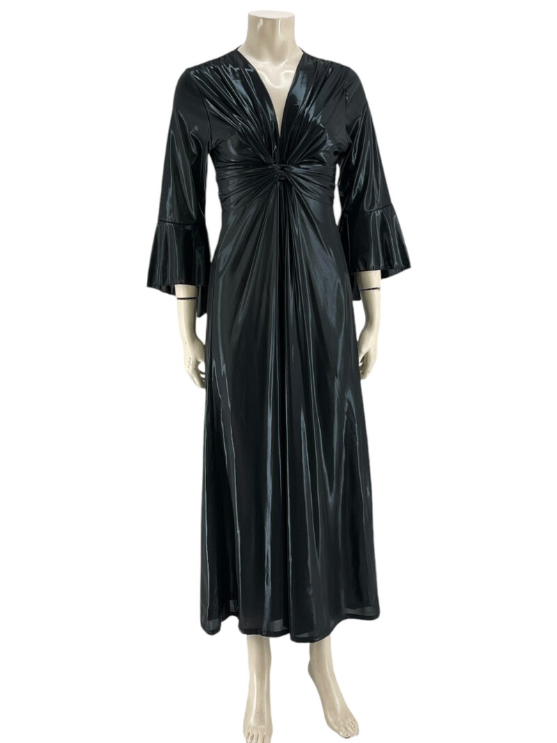 Φόρεμα μεταλιζέ με κόμπο στο στήθος κωδ. 160981