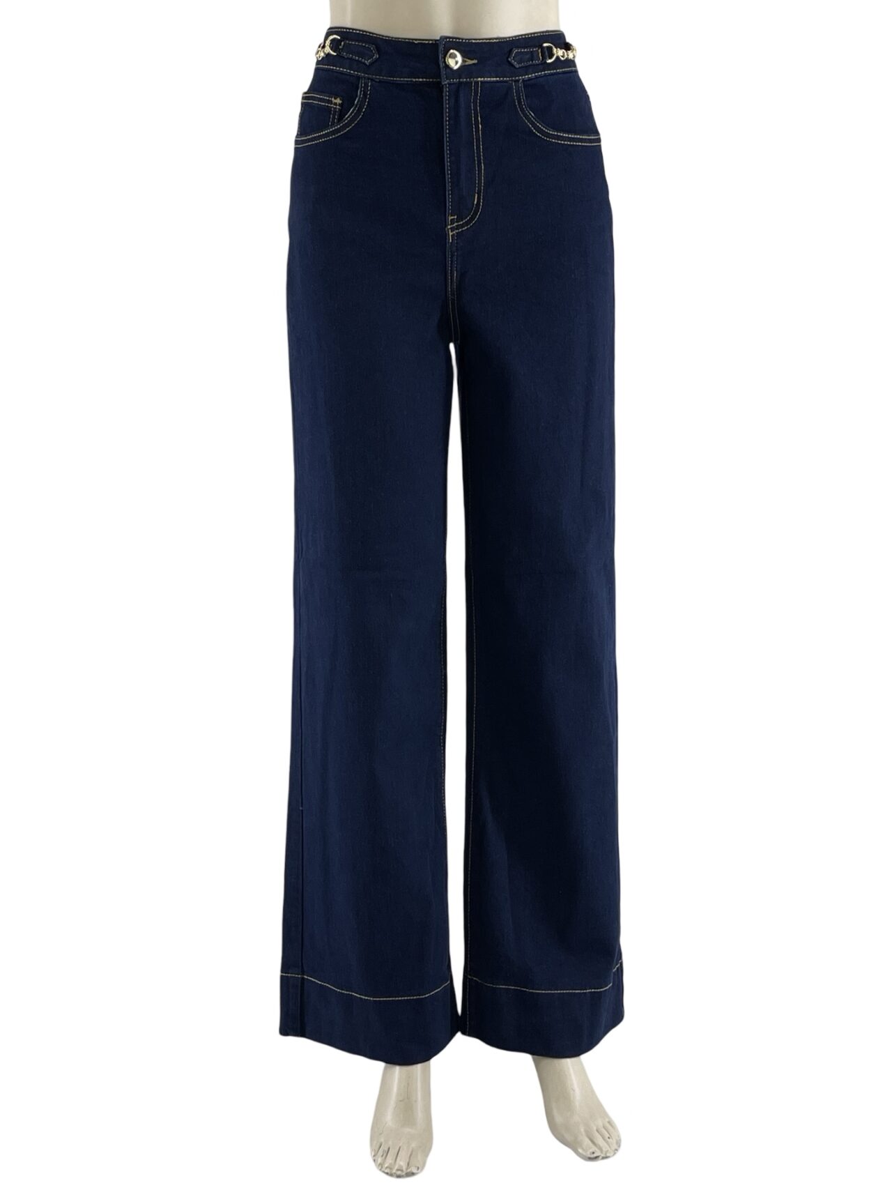 Παντελόνα τζιν ψηλόμεση με εξώγαζα κωδ. L1101