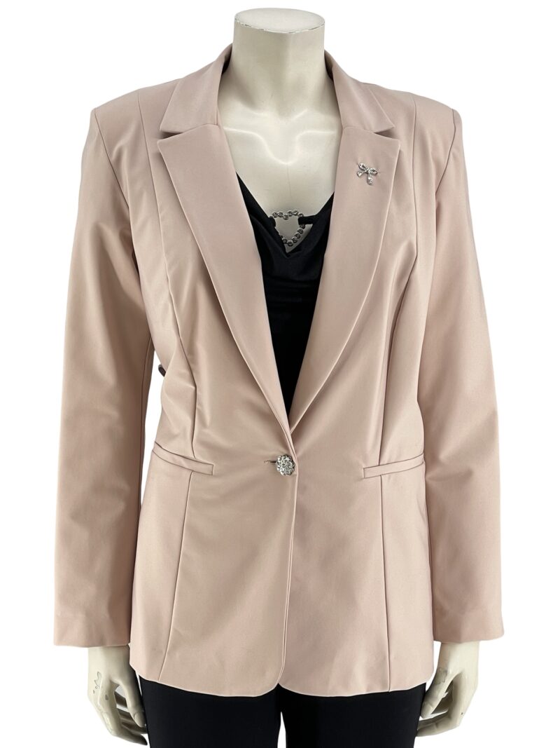 Σακάκι μονόχρωμο ελαστικό μεσάτο