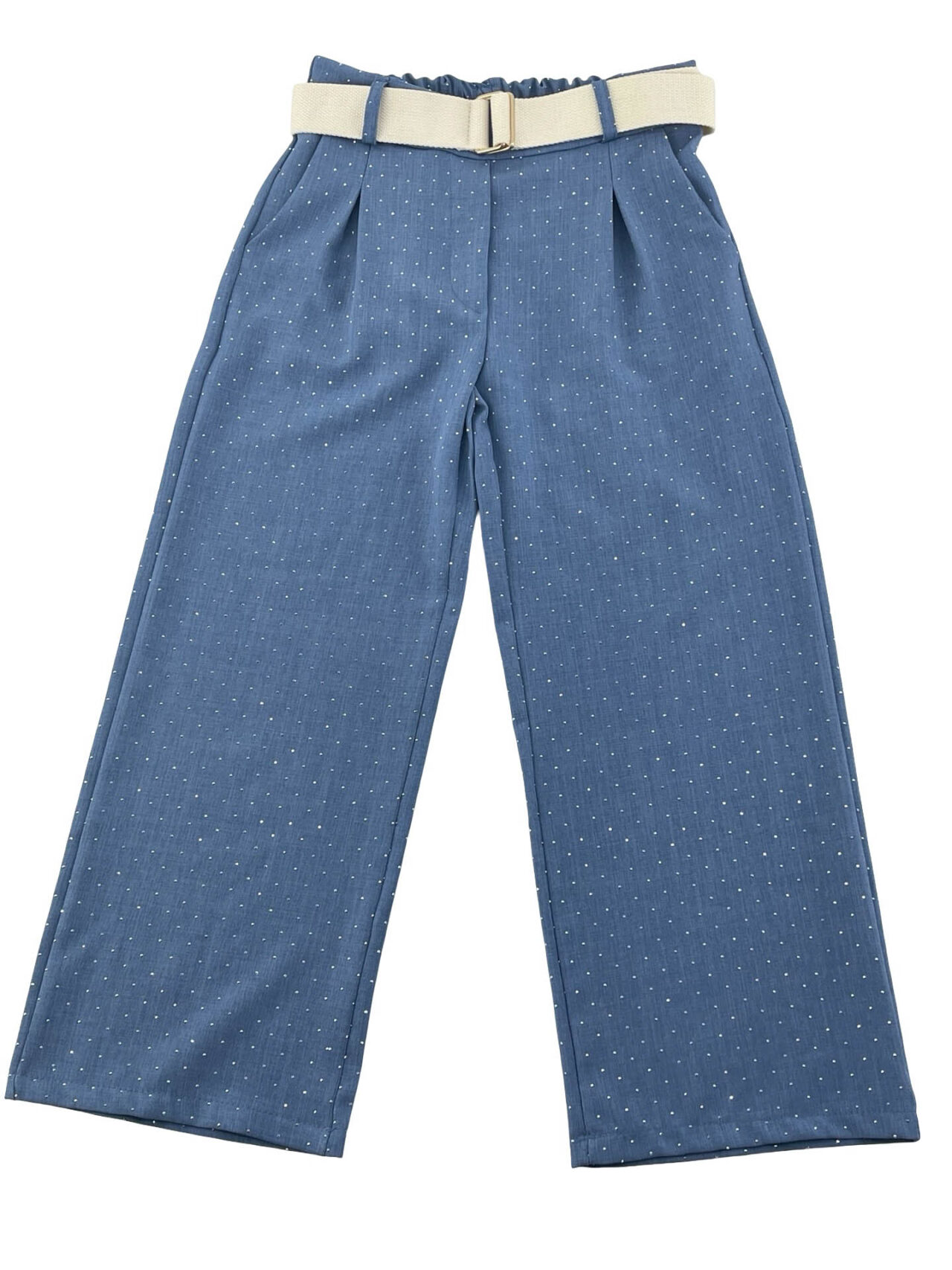 Παντελόνα με στρας και ζώνη