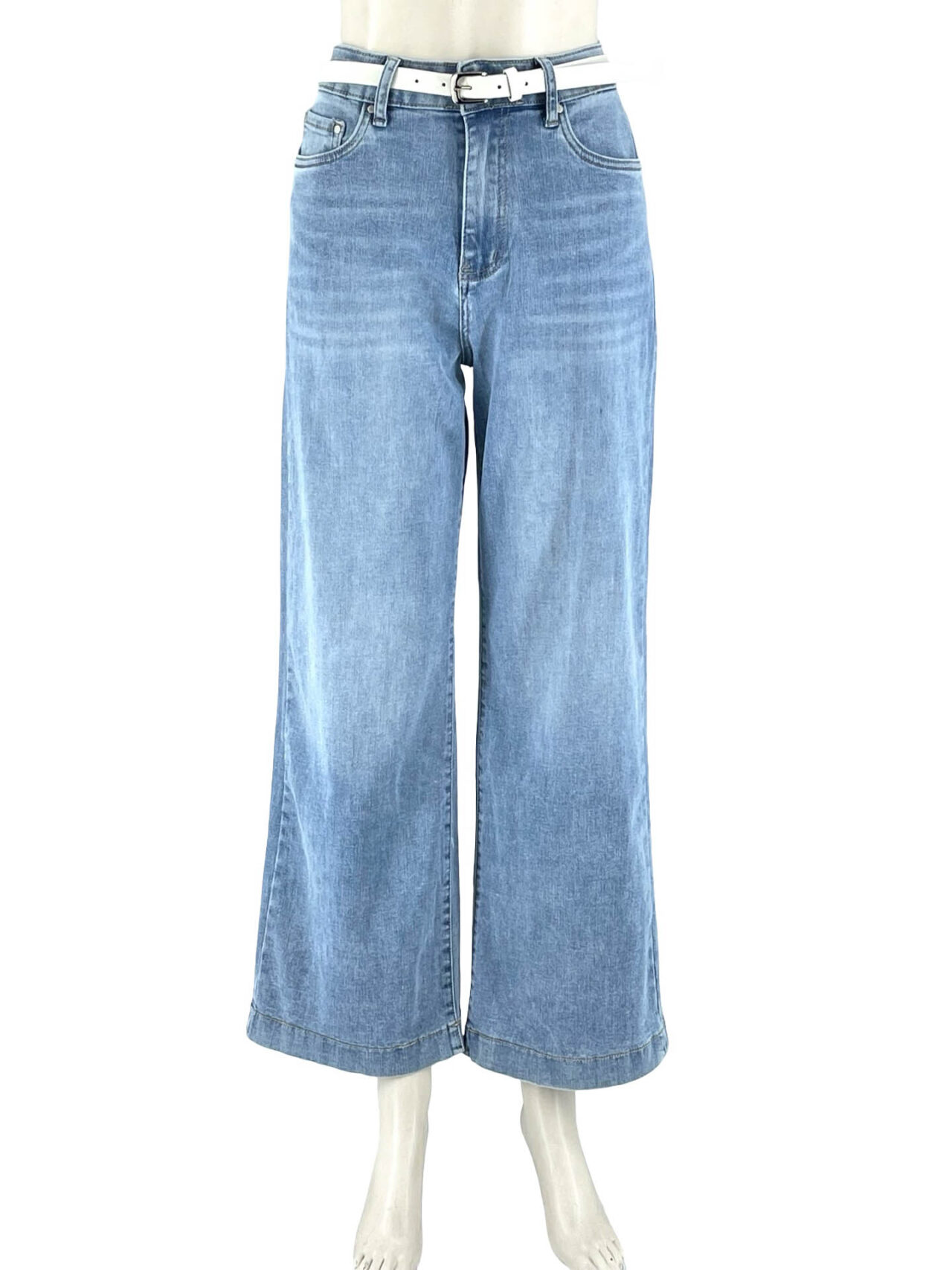 Τζιν ελαστική παντελόνα ξεβαμμένη