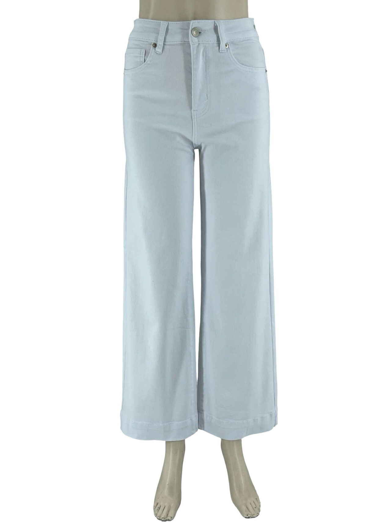 Τζιν παντελόνα λευκή πεντάτσεπη