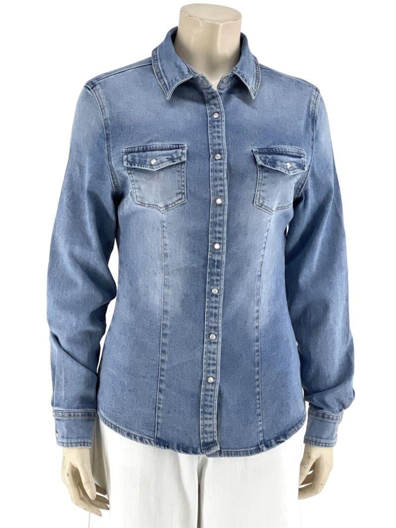 Πουκάμισο γυναικείο τζιν ξεβαμμένο κωδ. TL024