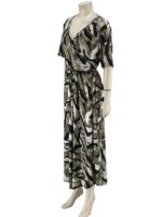 Φόρεμα animal print κρουαζέ με ζώνη κωδ.801818