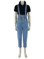 Σαλοπέτα γυναικεία denim ψηλόμεση μα ράντες κωδ. DM856