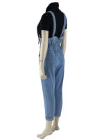 Σαλοπέτα γυναικεία denim ψηλόμεση μα ράντες κωδ. DM856
