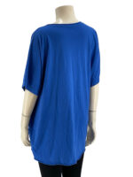 Μπλούζα over-size μονόχρωμη με στάμπα κωδ. 22557(Ρουά)