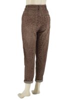 Παντελόνι τζιν γυναικείο animal print mom fit κωδ. BF5337