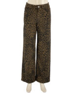 Παντελόνα γυναικεία animal print τζιν ελαστική κωδ. F2256